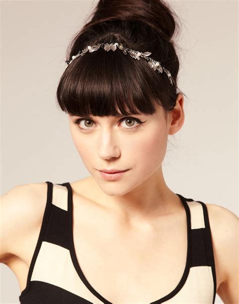 headband with bangs attached